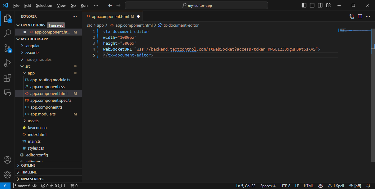 Creating the application Creating the application